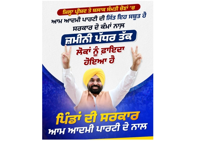 AAP government's victory in fair and transparent Gram Panchayat elections