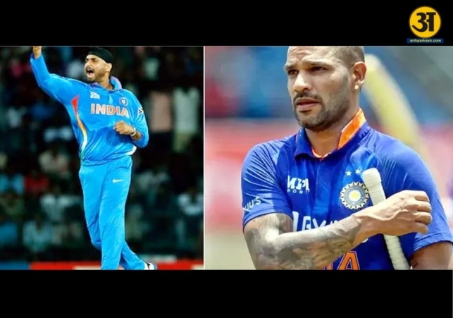 Cricket greats Shikhar Dhawan  Harbhajan Singh and Dale Steyn