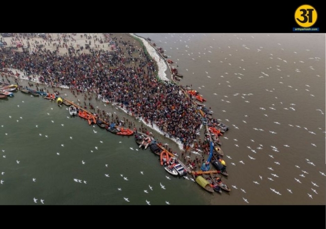 Magh Mela Pilgrims congregate at Sangam for holy dip in icy Ganga waters