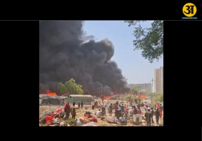 Nearly 200 huts destroyed after massive fire in Ghaziabad Indirapuram