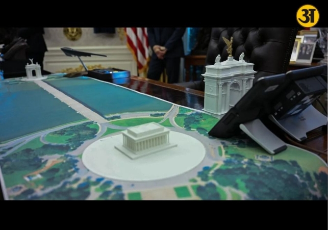 Trump hints at plan for massive triumphal arch in Washington DC