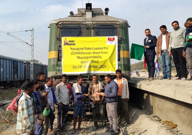 Successful Arrival of Inward Rake at Chhann Arorian Goods Shed