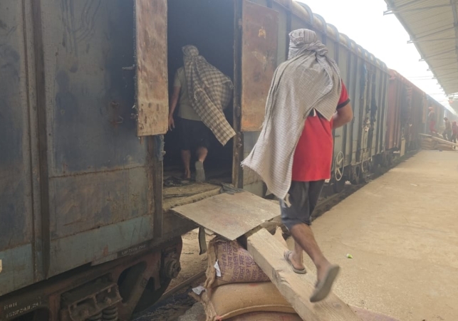 First Food Grain Freight Train of Food Corporation of India