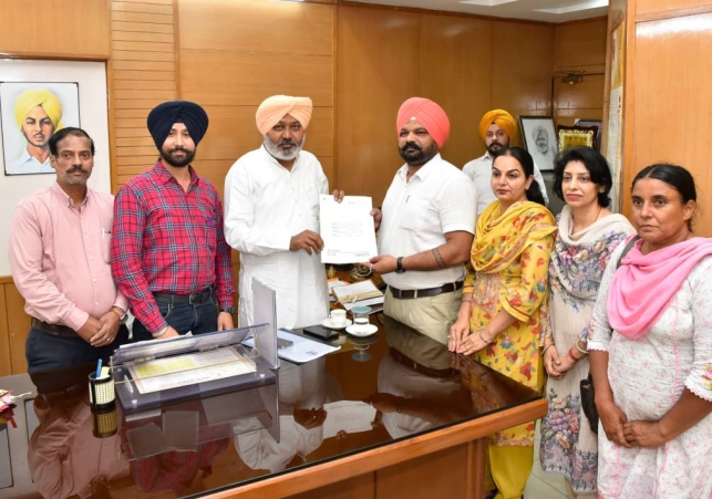 Finance Minister Harpal Singh Cheema Meets Employee Unions