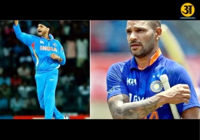Cricket greats Shikhar Dhawan  Harbhajan Singh and Dale Steyn