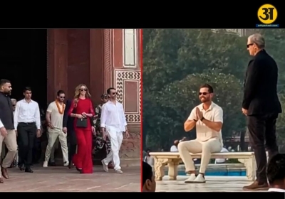 Donald Trump Jr visits Taj Mahal