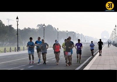 Experts advise caution running outdoors is risky during high pollution