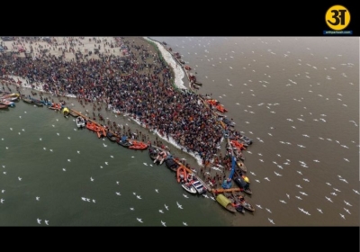 Magh Mela Pilgrims congregate at Sangam for holy dip in icy Ganga waters