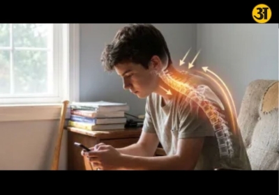 Text neck in teenagers