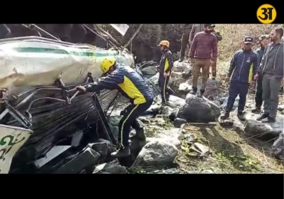 Three killed over 12 injured as passenger bus plunges into Uttarakhand gorge